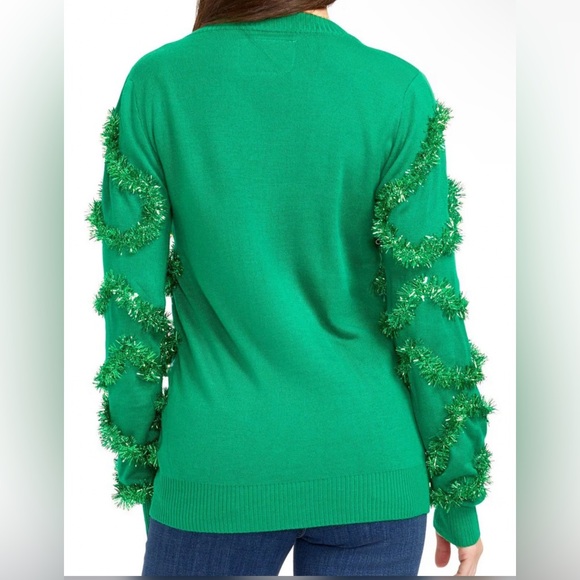 TIPSY ELVES GARLAND UGLY SWEATER NEW - Picture 2 of 3